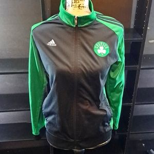 Boston Celtics Adidas track Jacket Size lg (14/16) Unisex